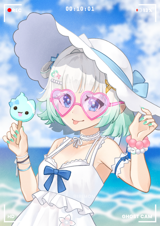 (fanart print) indie vtuber