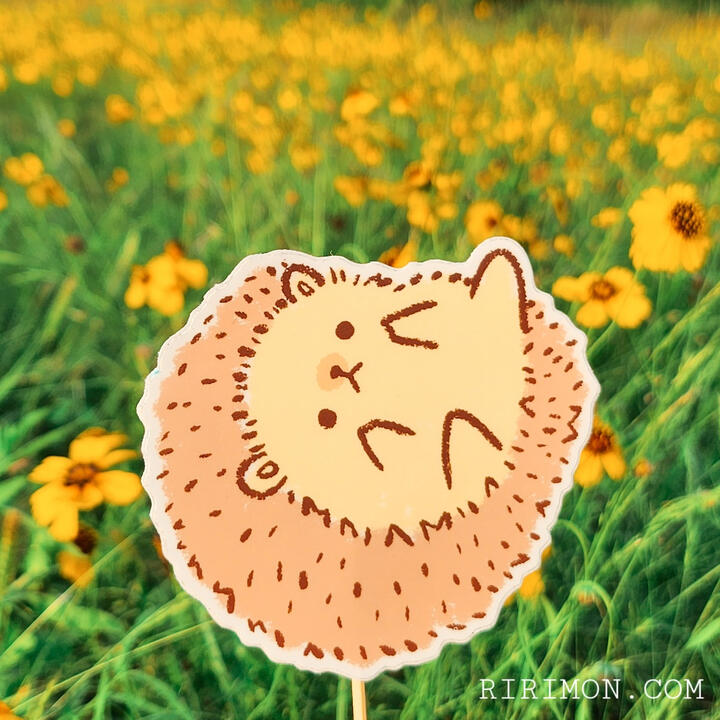 peko the hedgehog sticker